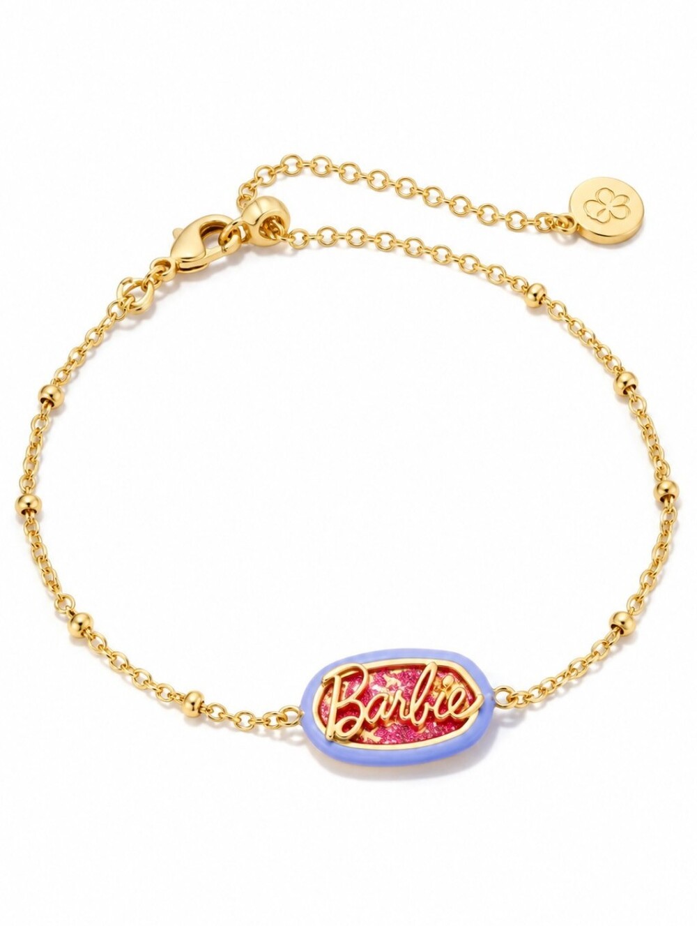 Barbie x Kendra Scott Gold Elaina Satellite Reversible Bracelet - NWT